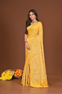 VIJAYA BLENDED SILK KANTHA SAREE