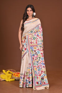 AGNIKANYA  PURE SILK KANTHA SAREE