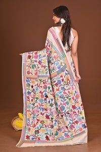 AGNIKANYA  PURE SILK KANTHA SAREE