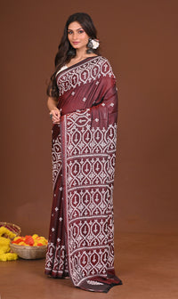 SHEULISHUBHRA BLENDED SILK KANTHA SAREE