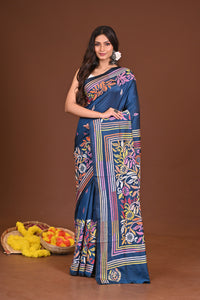 NEELJHORA BLENDED SILK KANTHA SAREE
