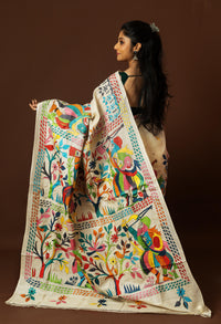 Tussar Silk Kantha Saree