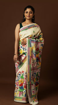 Tussar Silk Kantha Saree
