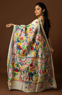 Tussar Silk Kantha Saree
