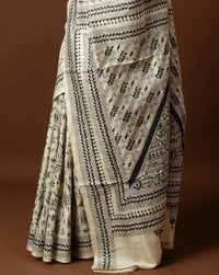 Tussar Silk Kantha Saree