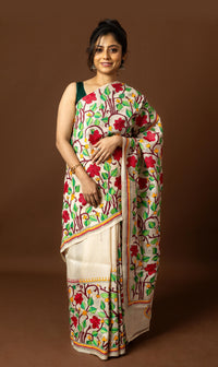 Tussar Silk Kantha Saree