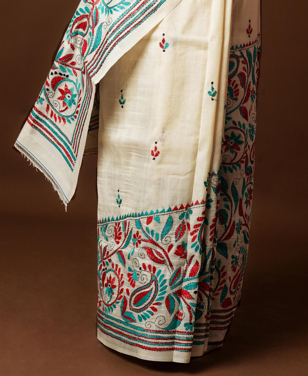 Tussar Silk Kantha Saree