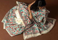 Tussar Silk Kantha Saree