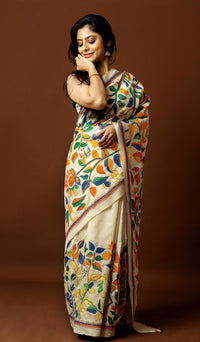 Tussar Silk Kantha Saree
