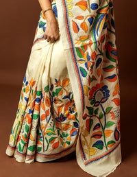 Tussar Silk Kantha Saree