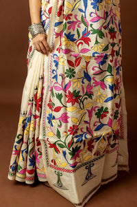 Tussar Silk Kantha Saree