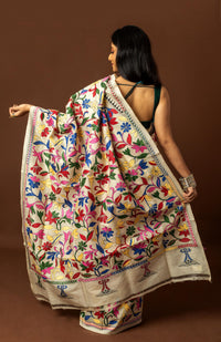 Tussar Silk Kantha Saree
