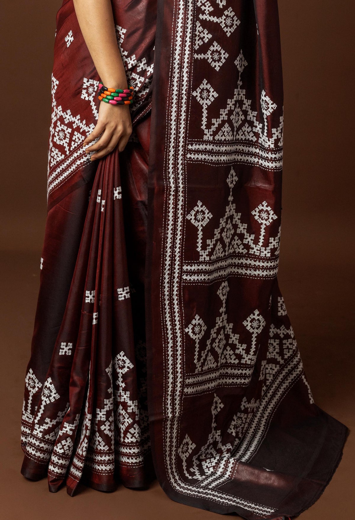 Blended Silk Kantha Saree