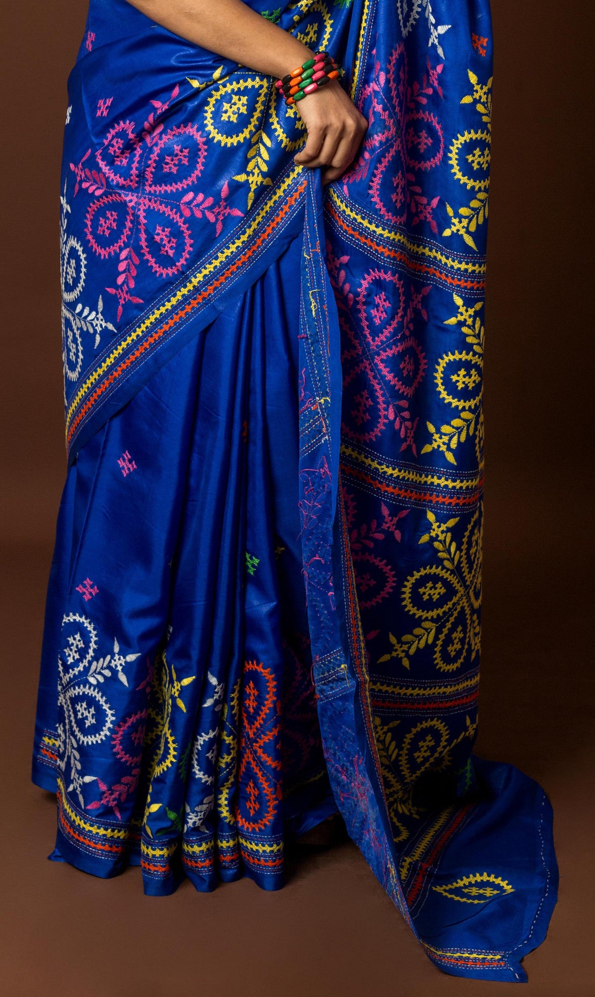 Blended Silk Kantha Saree