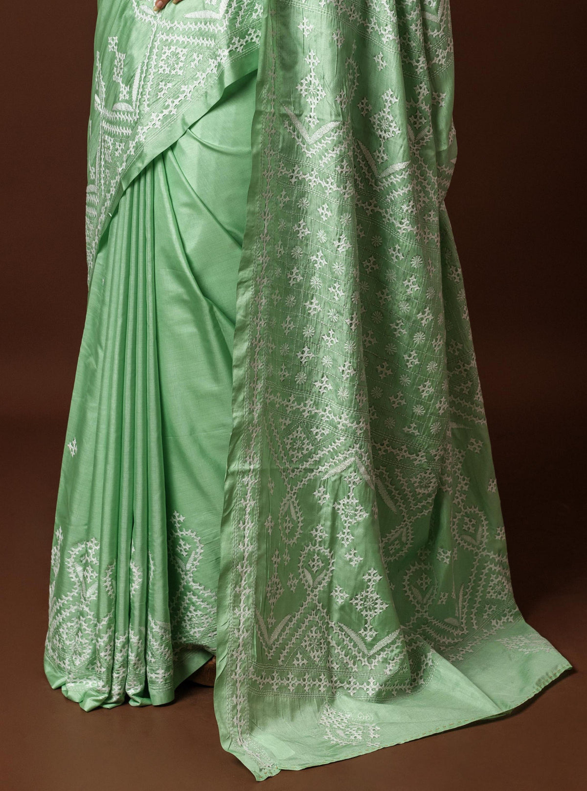 Blended Silk Kantha Saree