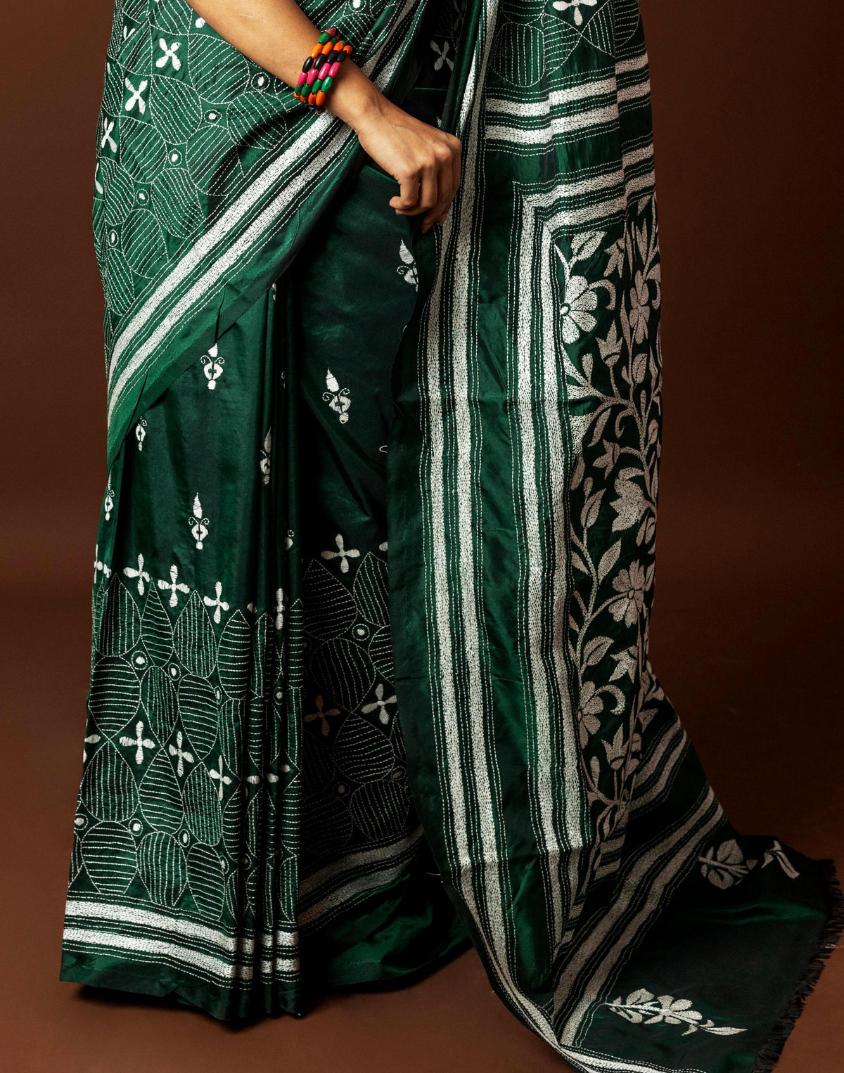 Blended Silk Kantha Saree