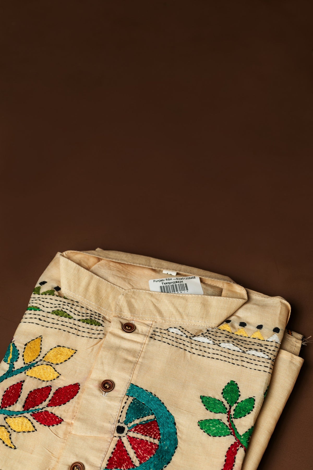 Tussar Silk Kantha Kurta