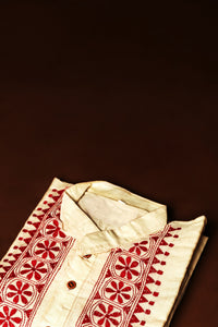 Tussar Silk Kantha Kurta