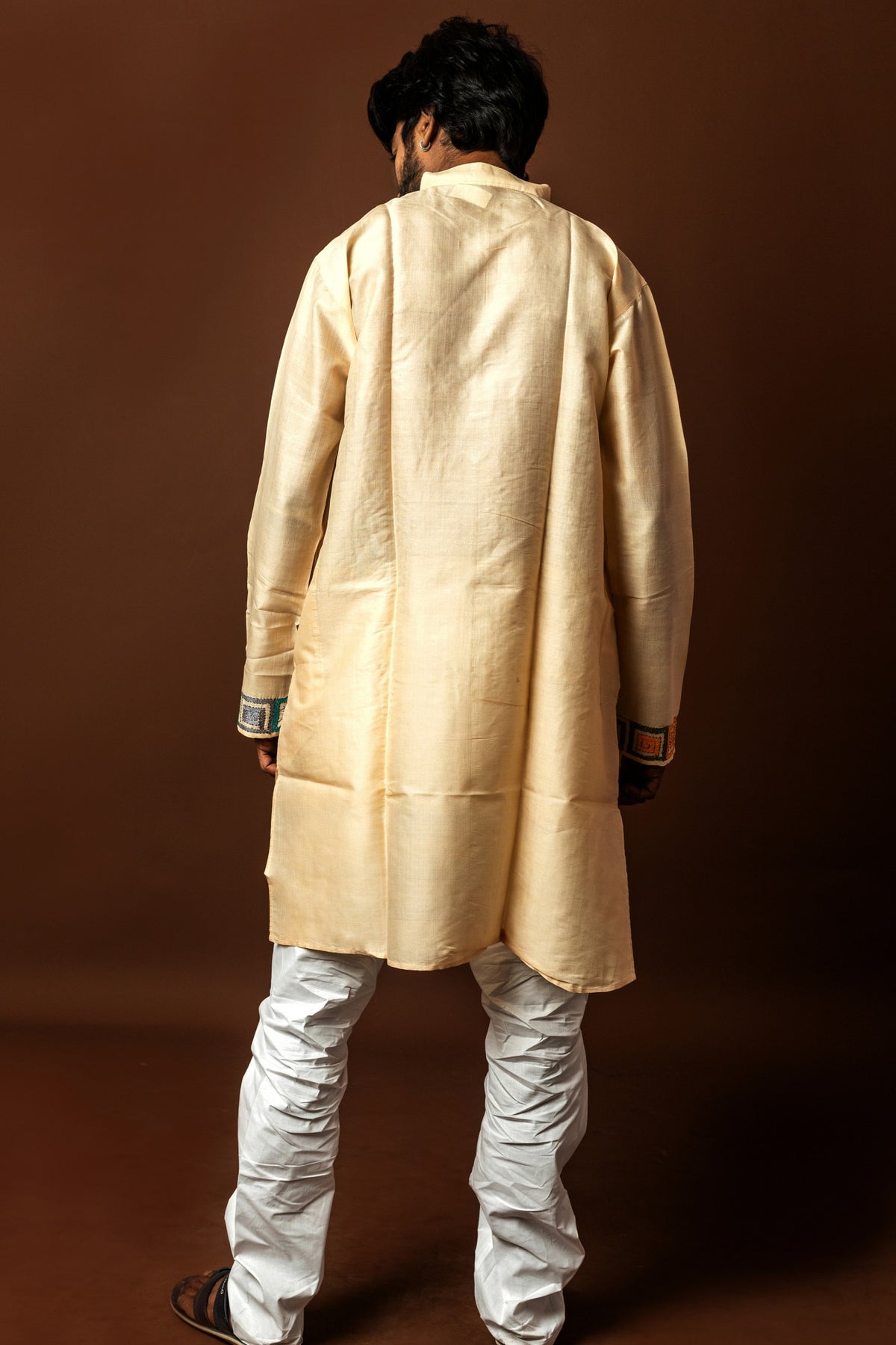 Tussar Silk Kantha Kurta