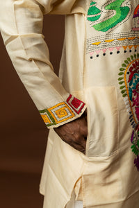 Tussar Silk Kantha Kurta