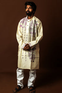 Tussar Silk Kantha Kurta
