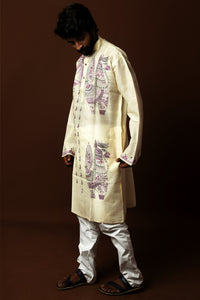 Tussar Silk Kantha Kurta