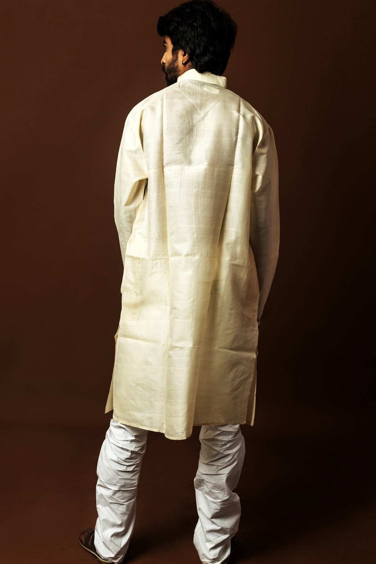 Tussar Silk Kantha Kurta
