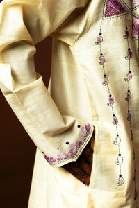 Tussar Silk Kantha Kurta