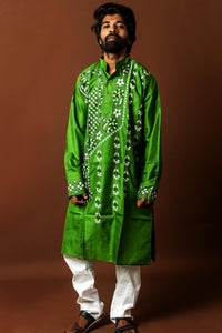 Bangalore Silk Kantha Kurta