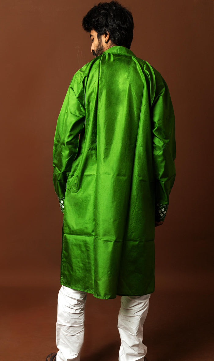 Bangalore Silk Kantha Kurta