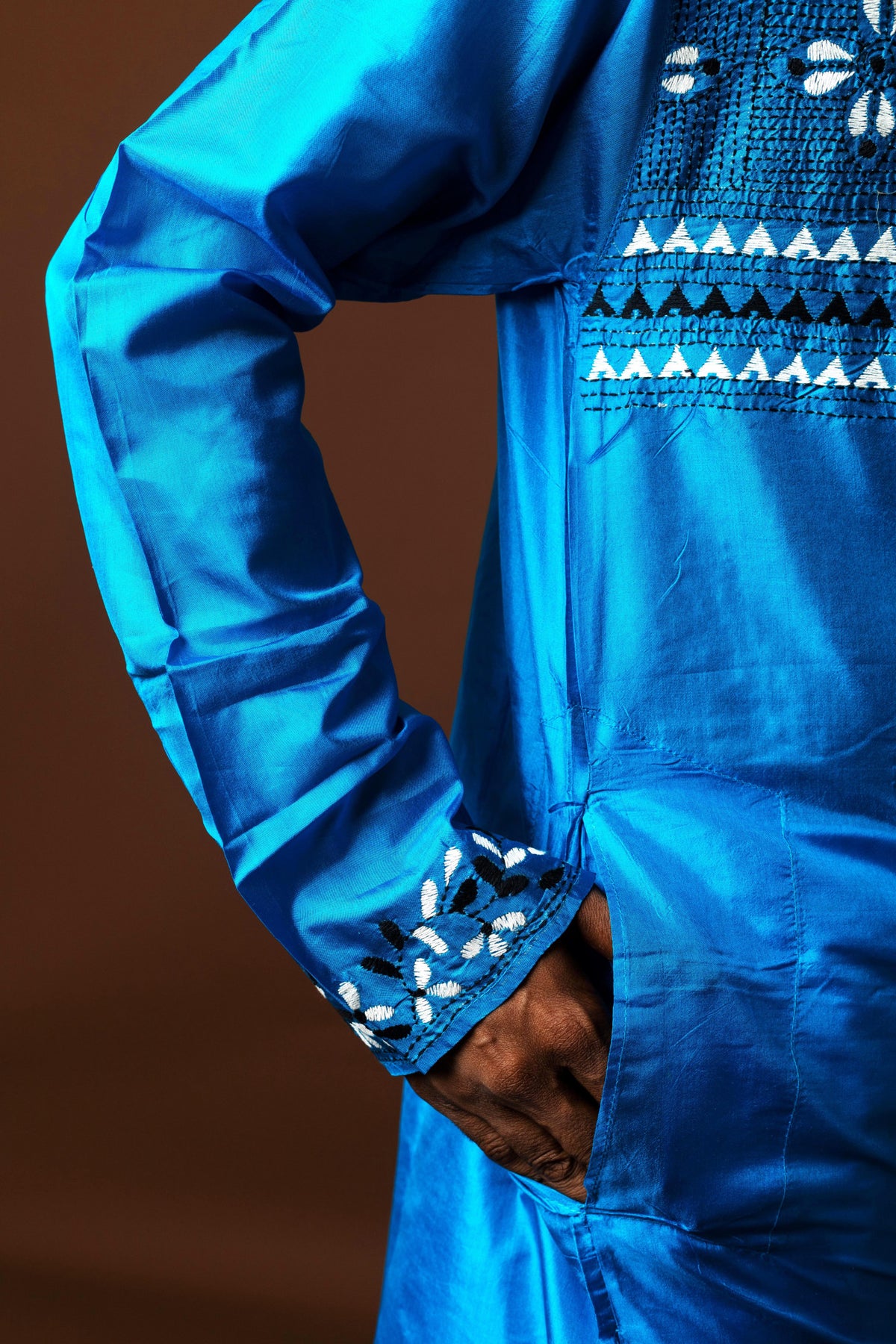 Bangalore Silk Kantha Kurta