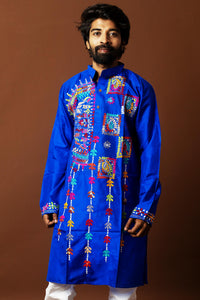 Bangalore Silk Kantha Kurta
