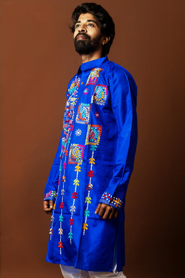Bangalore Silk Kantha Kurta