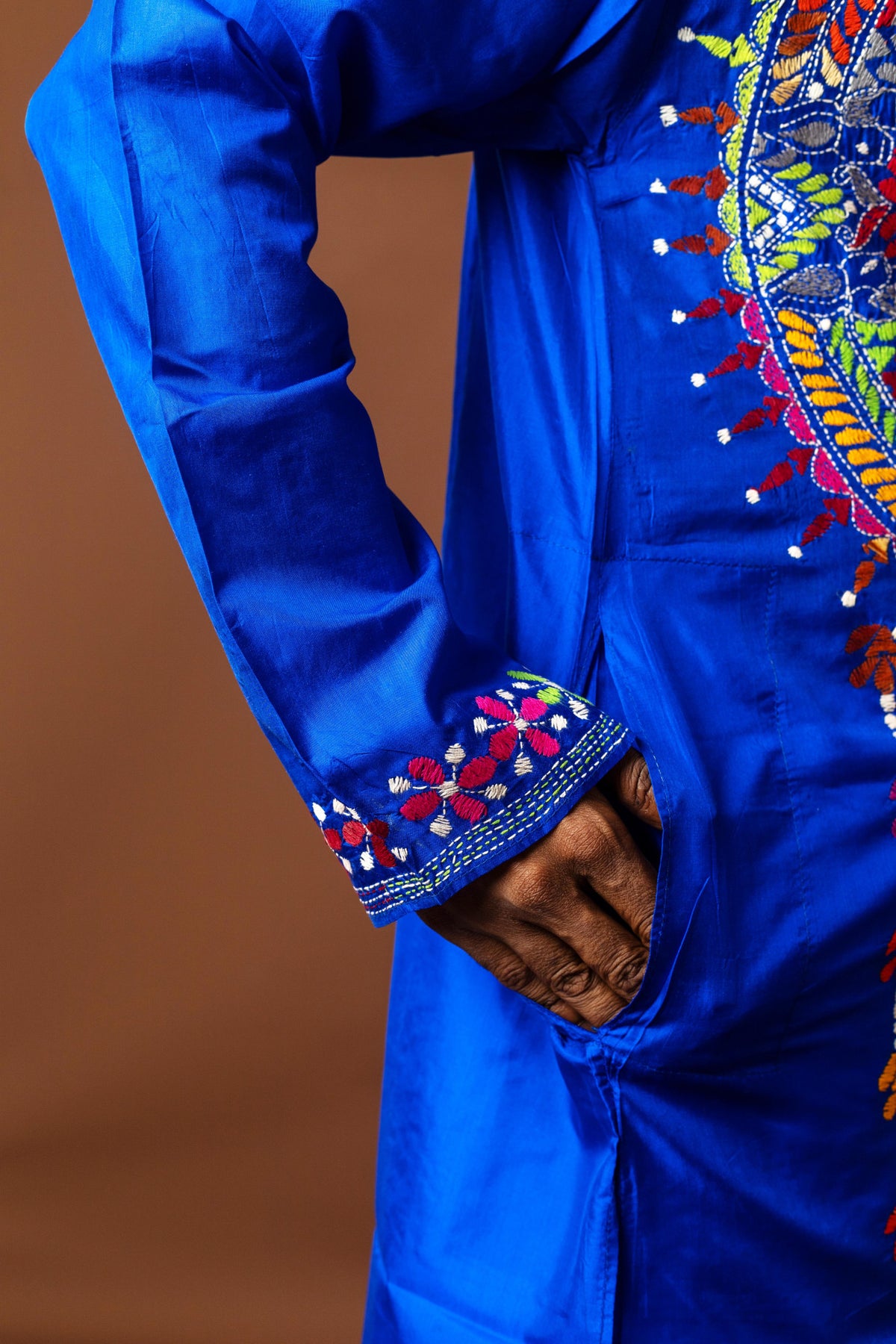 Bangalore Silk Kantha Kurta