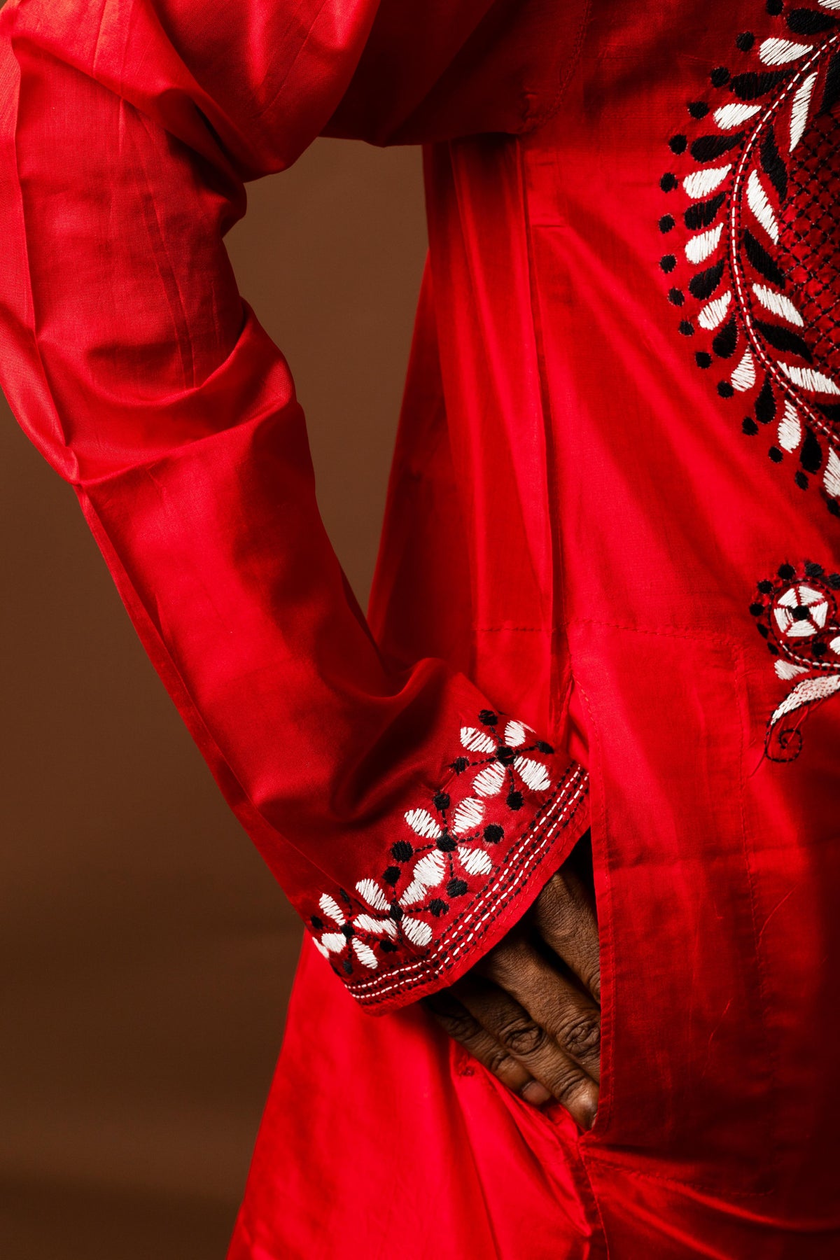 Bangalore Silk Kantha Kurta