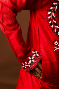 Bangalore Silk Kantha Kurta