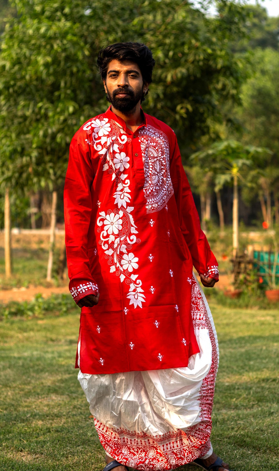 Bangalore Silk Kantha Kurta