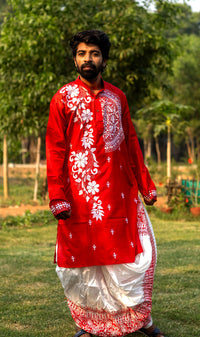 Bangalore Silk Kantha Kurta