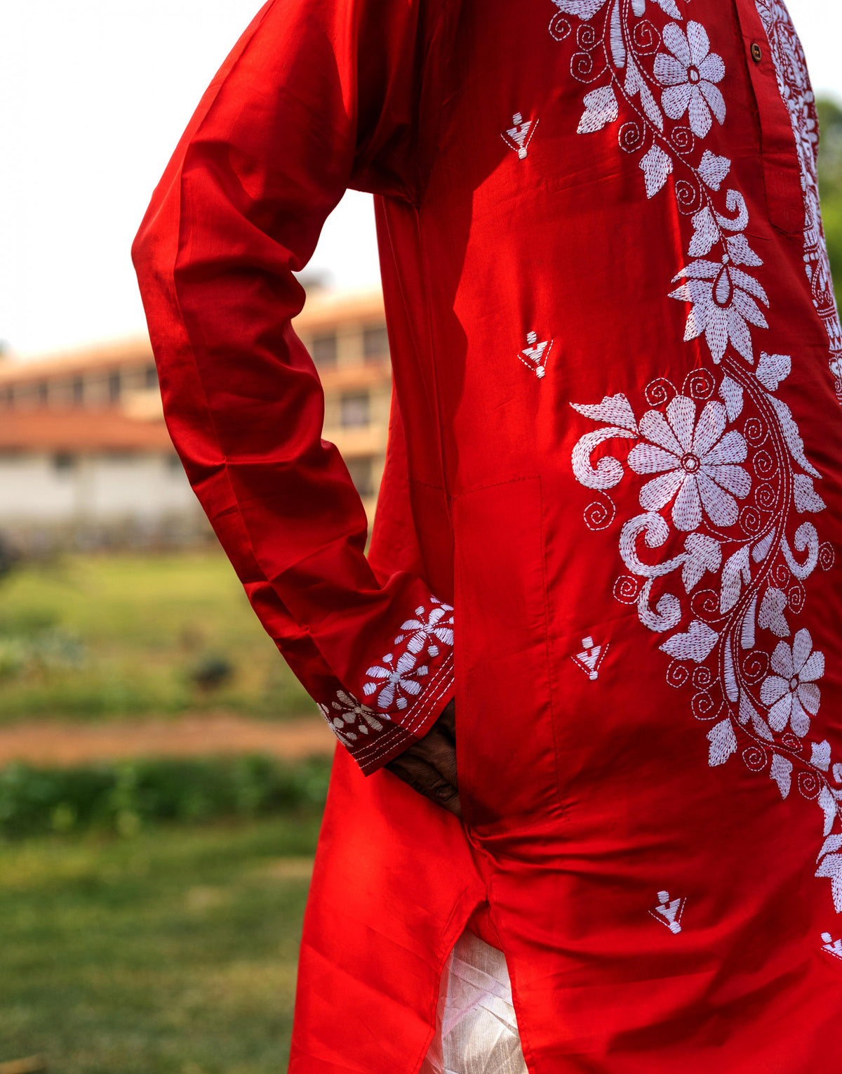 Bangalore Silk Kantha Kurta