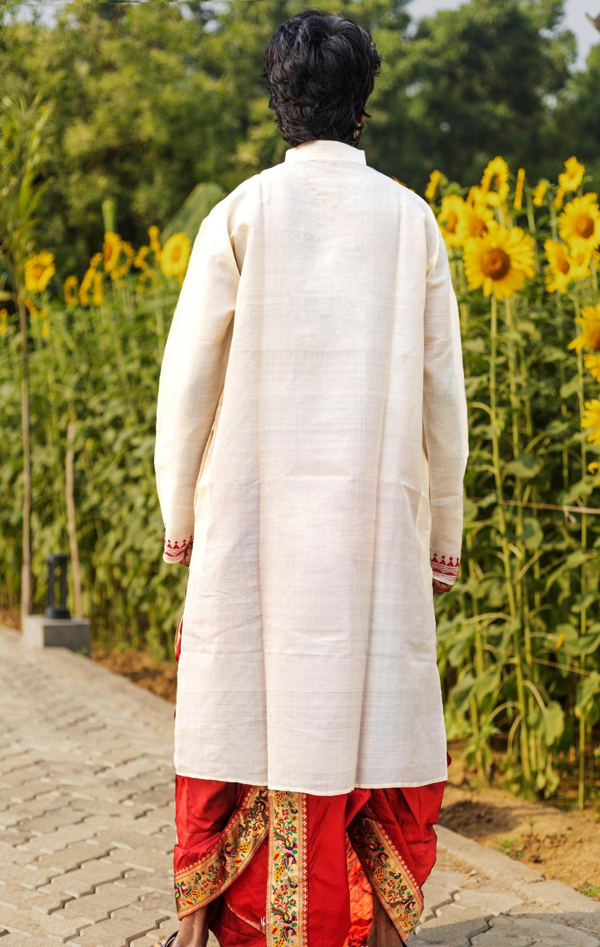 Tussar Silk Kantha Kurta