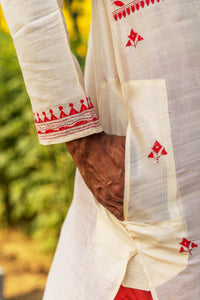 Tussar Silk Kantha Kurta