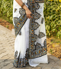 Kota Applique Saree