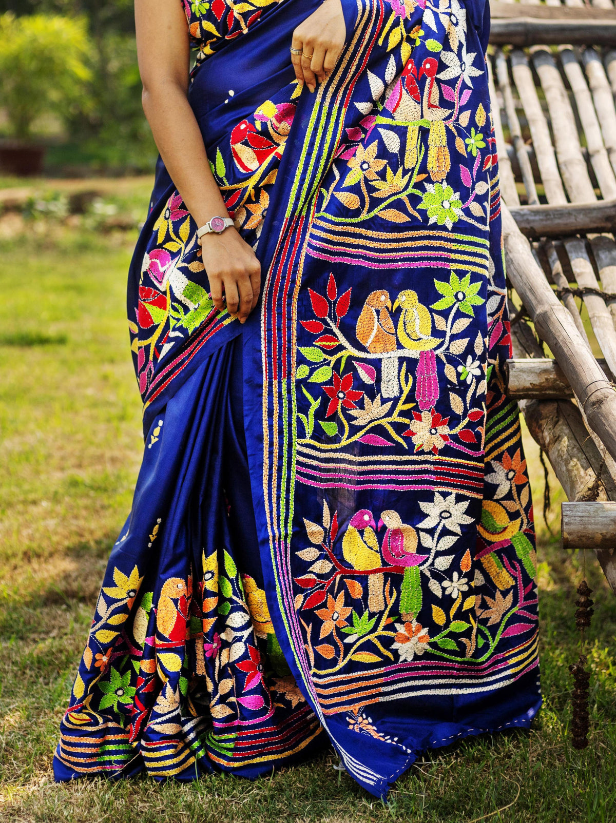 Blended Silk Kantha Saree