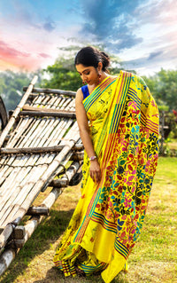 Blended Silk Kantha Saree