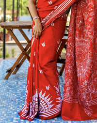 Blended Silk Kantha Saree