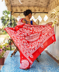 Blended Silk Kantha Saree
