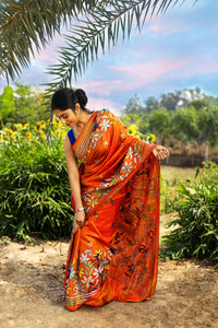 Blended Silk Kantha Saree
