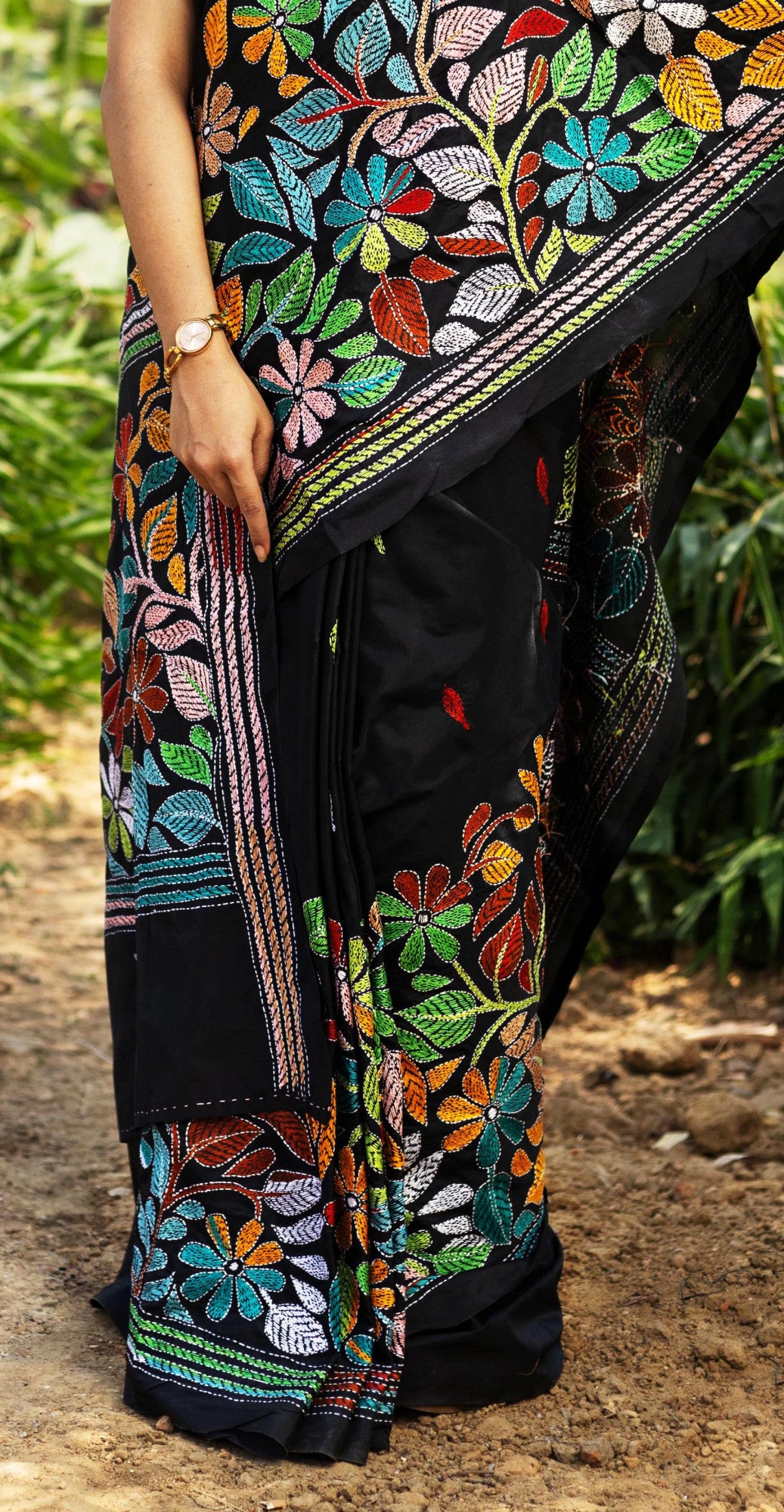 Blended Silk Kantha Saree
