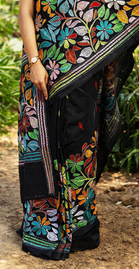 Blended Silk Kantha Saree