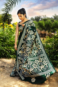 Blended Silk Kantha Saree